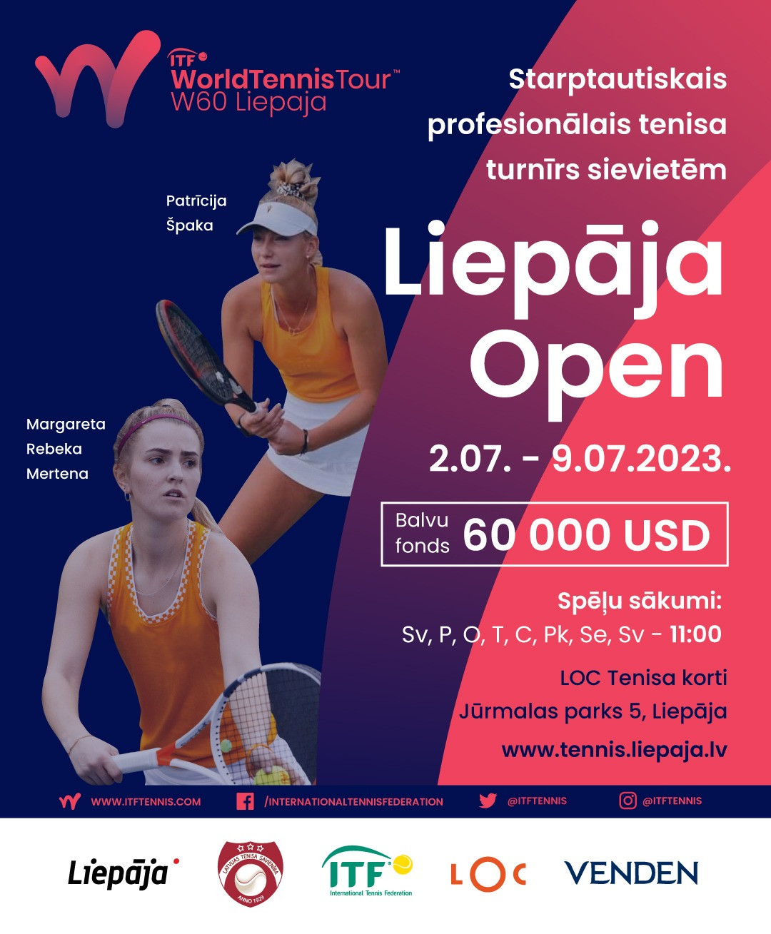 Starptautiskajām tenisa sacensībām “Liepāja Open” ir iespējams sekot tiešraidē