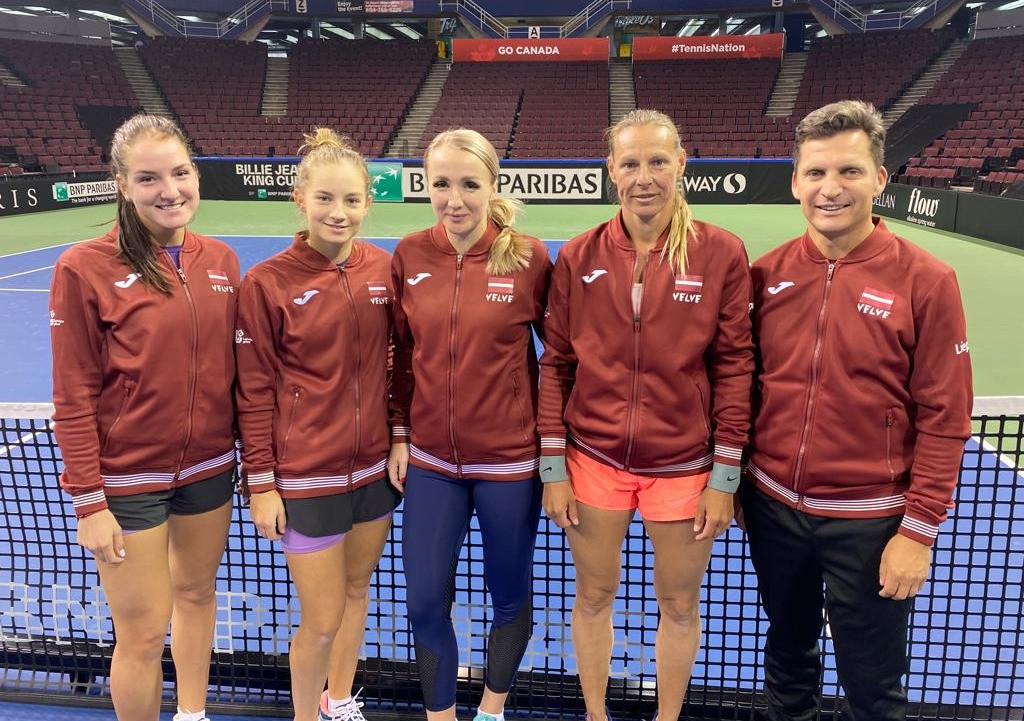 Izmaiņas Latvijas sieviešu izlases sastāvā šajā nedēļas nogalē plānotajās spēlēs Billie Jean King Cup pret Kanādu