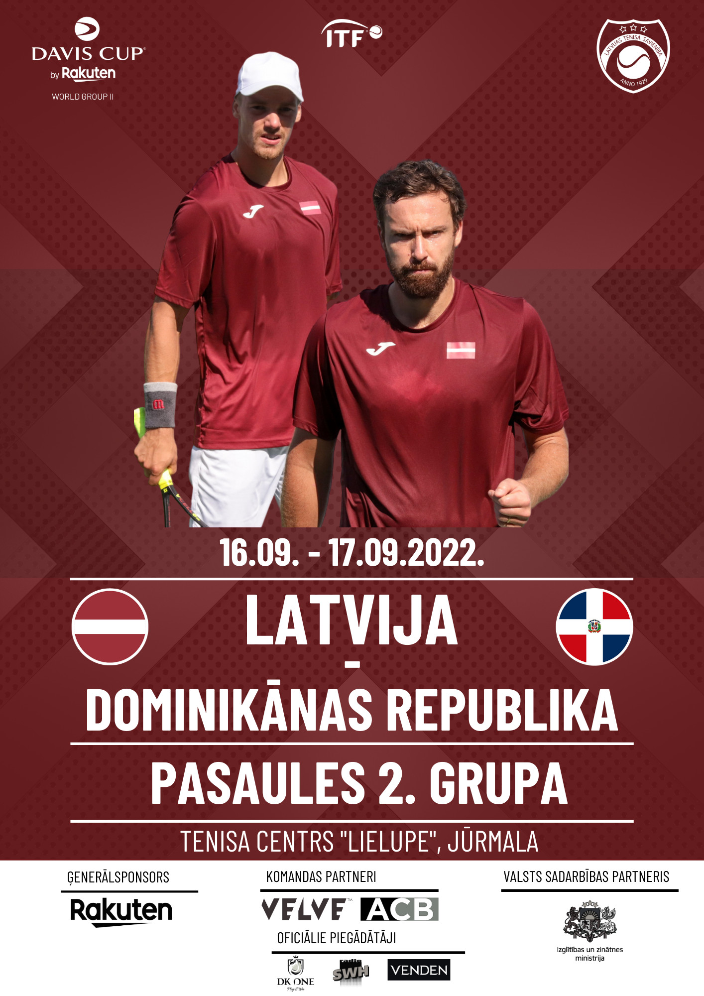 Uzsākta biļešu tirdzniecība Deivisa kausa spēlēm starp Latviju un Dominikānas Republiku