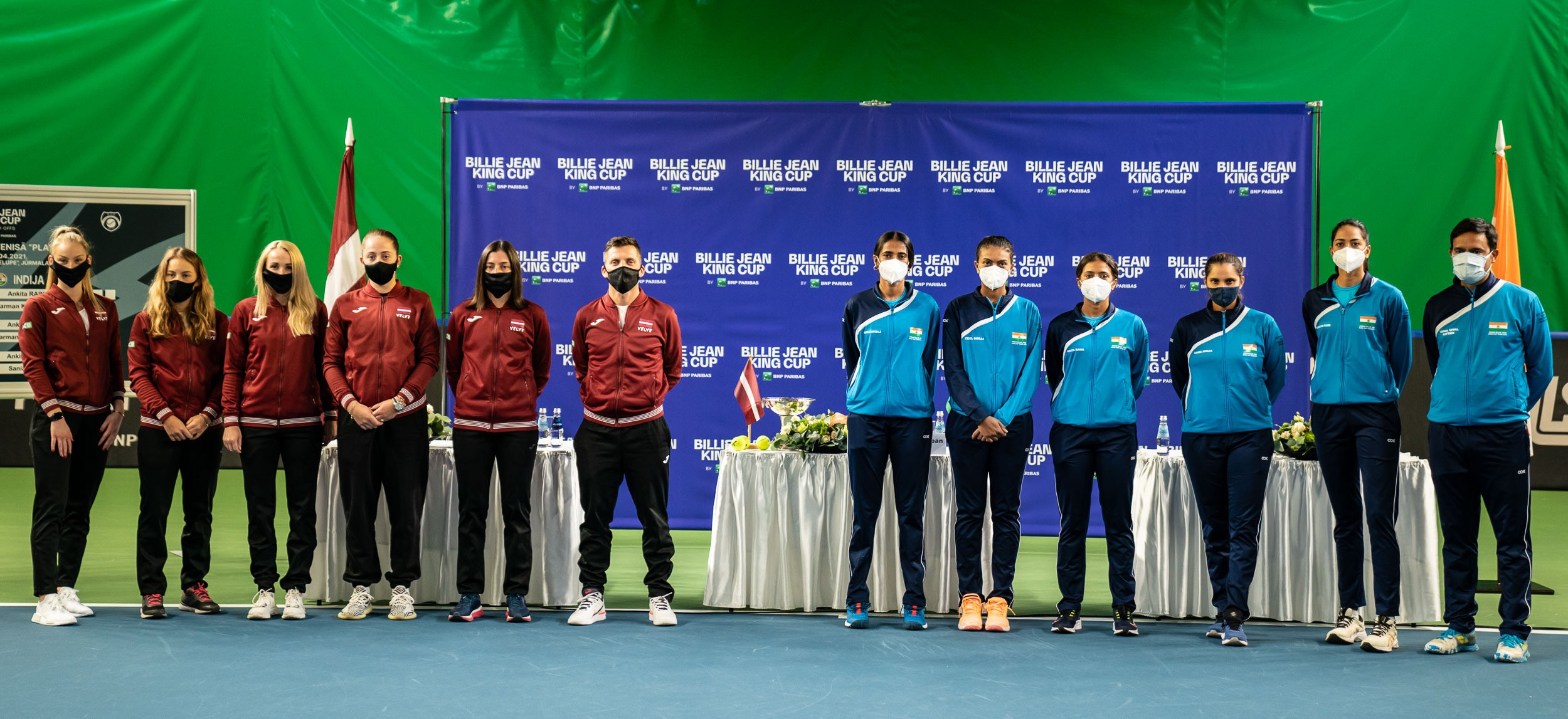 “Billie Jean King Cup by PNP Paribas: Latvija - Indija” oficiālā izloze